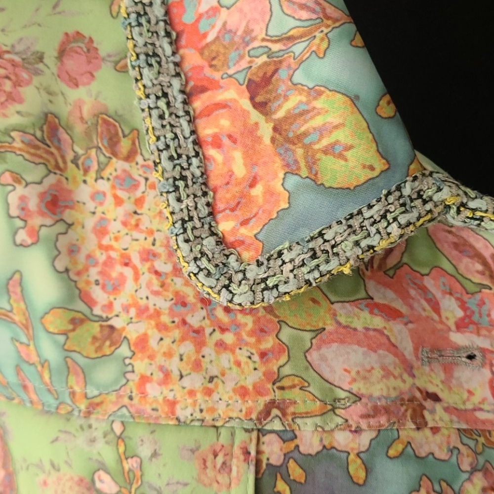 Boho Chic Floral Watercolor Jacket 8